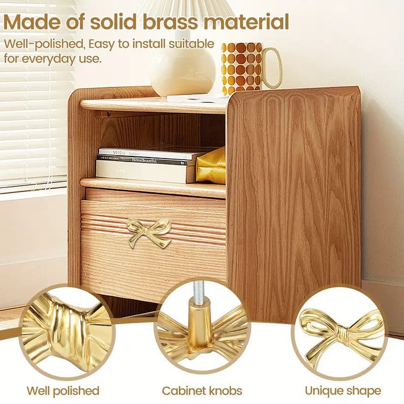 Brass forged bow bow drawer, cabinet door, wardrobe, wine cabinet, shoe cabinet, kitchen cabinet, bookcase pull handle metal manufacturer Specification drawing
