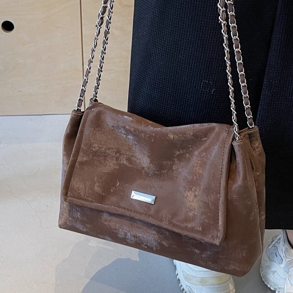 Cross-border bag, women's tote bag, large capacity, suitable for crossbody in spring and summer, 2025 new versatile chain single-shoulder bag for class details Picture
