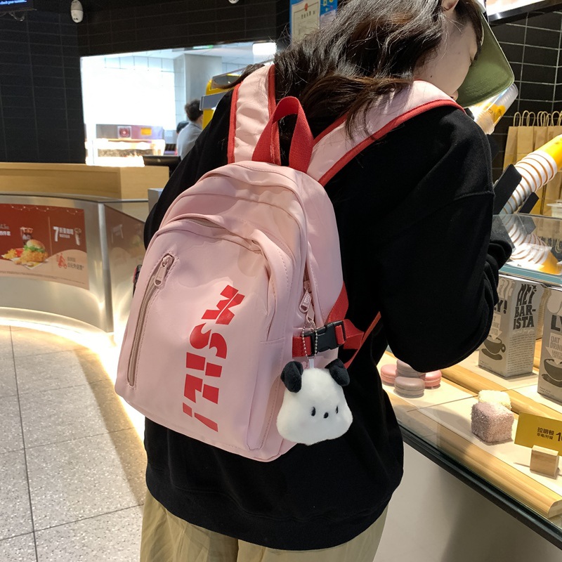ins Japanese-style casual and fashionable mini backpack, simple and lightweight, small school bag for college students, junior high school travel backpack Application Scenario