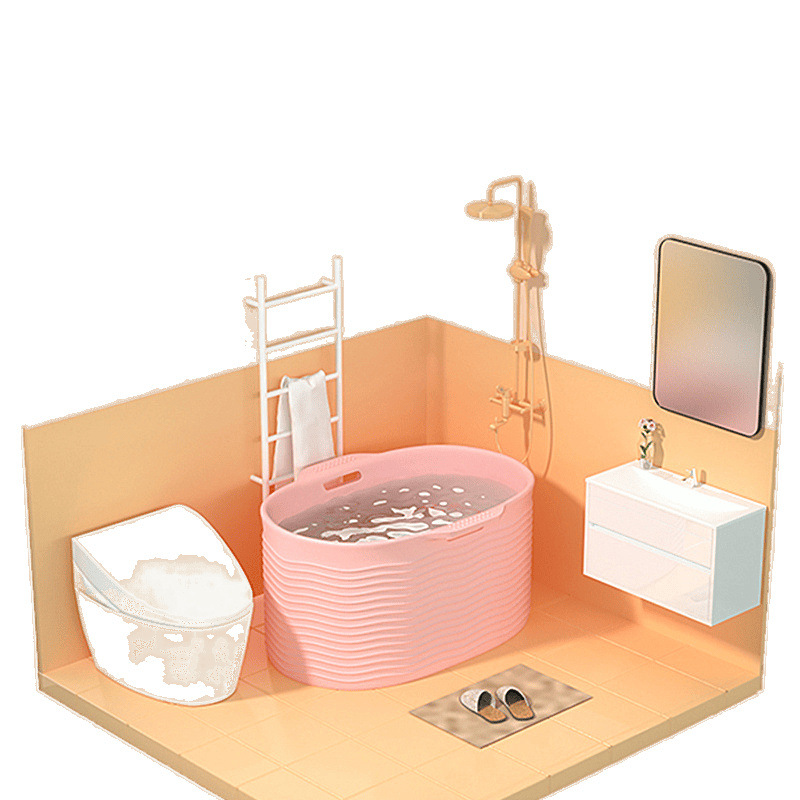 Wholesale of large-capacity adult and children's body bath buckets, soaking buckets, adult plastic bath buckets, bathtubs, shower buckets and bath basins Item Picture