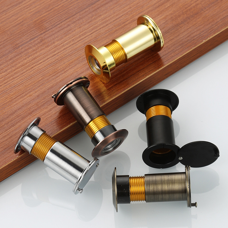 The hotel wooden door, cat-eye door, adjustable wide-angle zinc alloy high-definition door mirror, fireproof door, pure copper anti-peeping sheep's eye Application Scenario