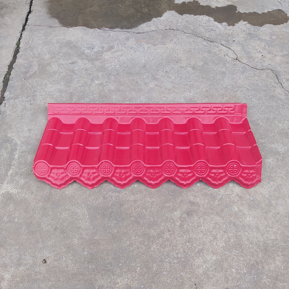 #ASA pure resin tiles, fireproof and flame-retardant antique tiles, resin tiles, eaves tiles, decorative integrated tiles, storefront tiles, roof tiles Specification drawing