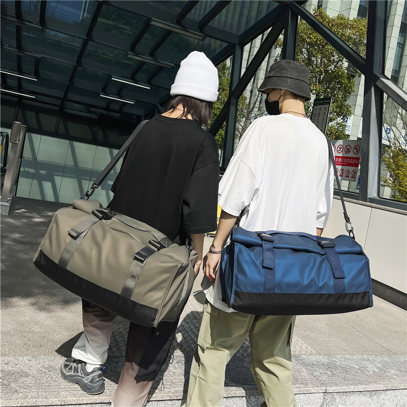 Customized travel bags for business trips and boarding, student luggage backpacks, dry-wet separation, sports and fitness bags that can be printed with logos details Picture