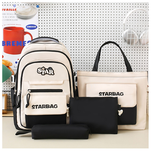Large-capacity backpack, college style for junior and senior high school students, casual schoolbag for college students, fashionable travel backpack full figure
