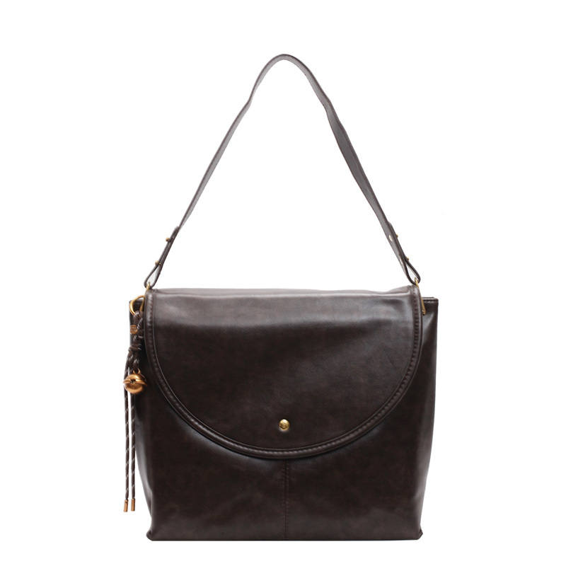 Single-shoulder bag, workwear style, tote bag, shoulder bag, trendy bag, small square bag, street niche, armpit fashion, large capacity bag Item Picture