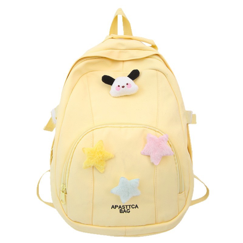 Cross-border campus schoolbags, junior high school girls' backpacks, cute travel bags for girls, large-capacity backpacks for high school and college students Item Picture
