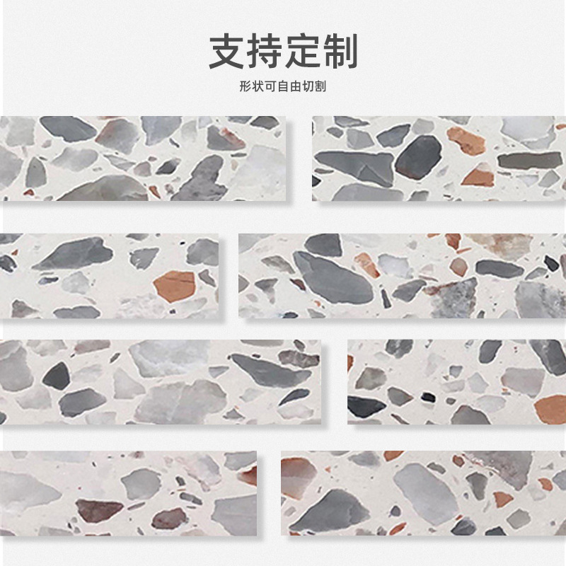 Yunfu Stone Factory's marble shopping mall floor, wall, countertop, white staircase, inorganic artificial terrazzo, quartz stone Application Scenario