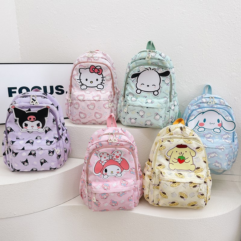 Cross-border Korean children's cartoon ultra-light large-capacity small backpack travel and leisure backpack with high appearance level and reduced burden bag full figure