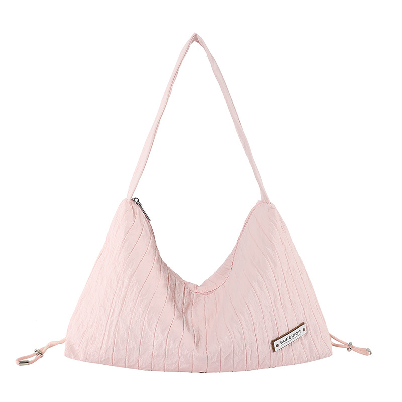 Spring 2025 new women's bags, ins pleated underarm bags, fashionable commuting single-shoulder handbags, wholesale export bags Item Picture