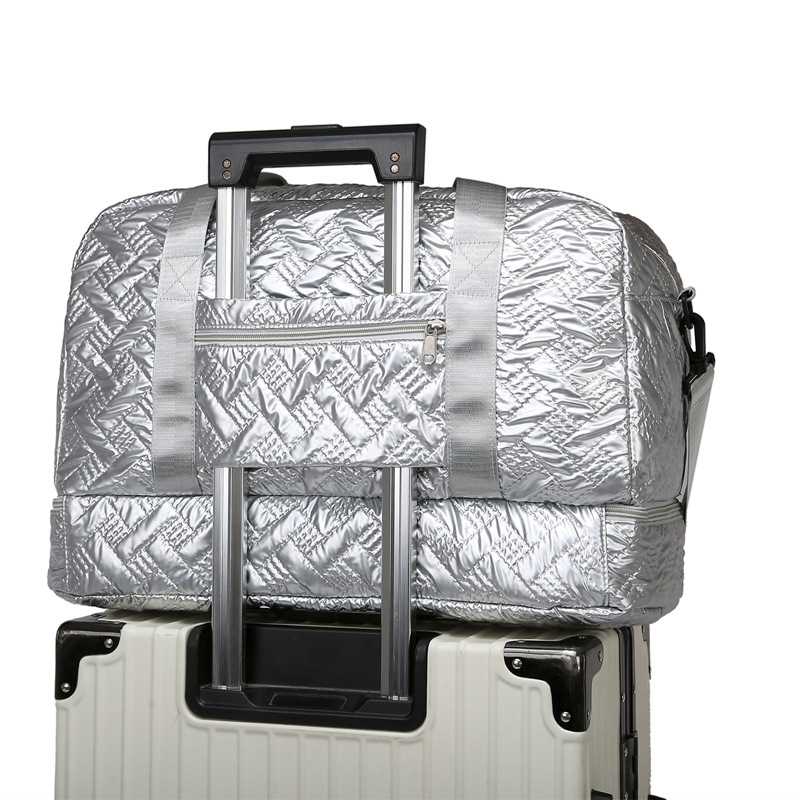 Independent shoe warehouse, high appearance level travel bag wholesale, large capacity Oxford fabric sports and fitness bag, short business trip handbag details Picture