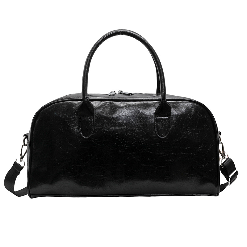 Wholesale of small, lightweight wedding storage handbags made of PU leather for women, large-capacity outdoor luggage bags and fitness bags Item Picture