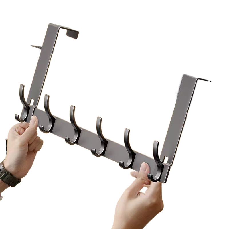 Behind the door, coat hangers, no need for drilling, clothes storage racks, hanging racks on the entrance door, wall-mounted coat hooks, bedroom, factory Item Picture