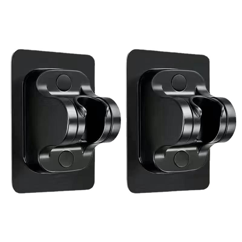 Black non-drilling showerhead stand base, fixed showerhead head seat, bathroom adjustable showerhead stand full figure