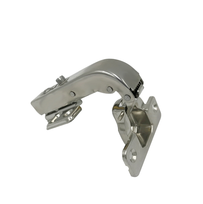 Stainless steel 180-degree hinge damping buffer flat hinge corner cabinet door special Angle hinge detachable hinge Item Picture