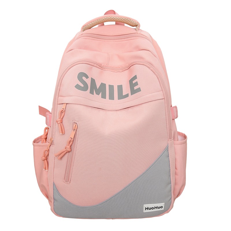 High-appearance-level backpack for middle and high school students, Korean-style backpack for girls and college students, large-capacity travel and study tour bag Item Picture