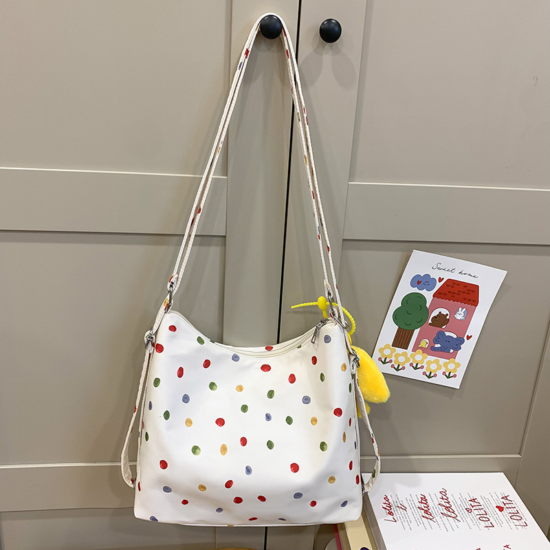 Japanese-style cute cartoon girl crossbody bag, college student high appearance level, niche design sense soft girl backpack, women's backpack Specification drawing