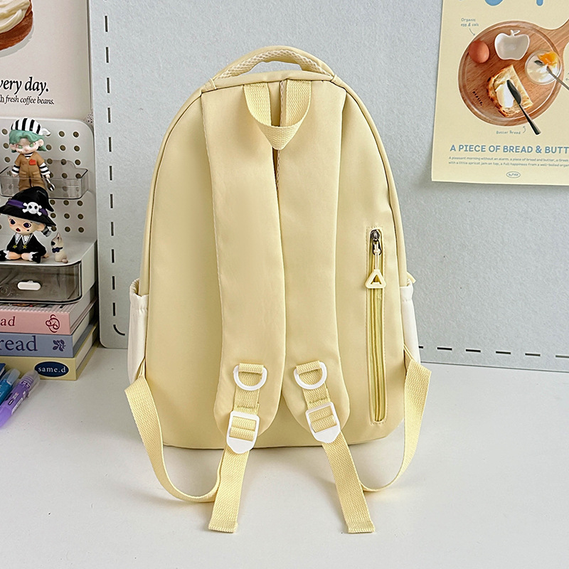 High-appearance-level schoolbag for girls, Korean version of Instagram, large-capacity backpack for middle and high school students, cute and soft girl's travel backpack Specification drawing