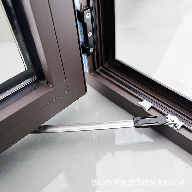 A magic tool for fixing aluminum alloy window wind support brackets without drilling, European-style wind support window limiters, stainless steel limit supports full figure