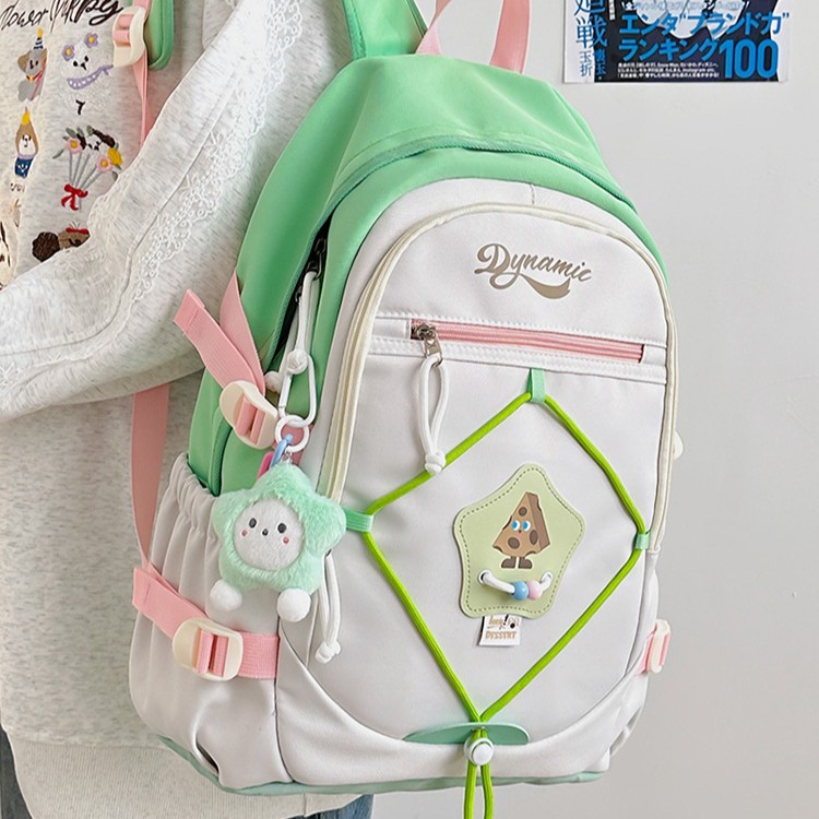 High-appearance-level large-capacity nylon backpack, female primary school student burden reduction and spine support backpack, high school and college student backpack Application Scenario