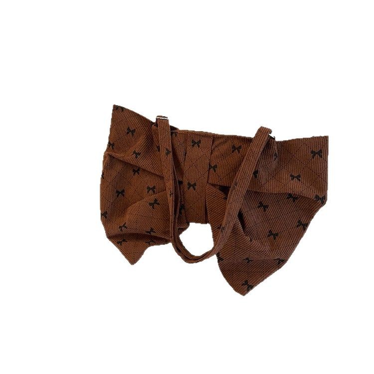 Fashionable and simple bow bag, women's single-shoulder underarm bag, fashionable and versatile casual crossbody bag, travel college student bag Item Picture