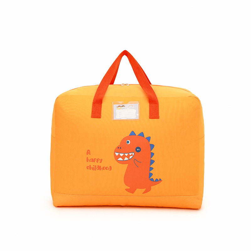 Wholesale of home cartoon cotton quilt sorting and storage bags, large-capacity travel bags, moving bags, children's and animal cotton quilt bags Item Picture
