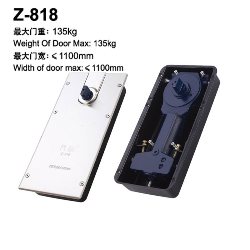 Ground spring door, double-positioning framed glass door, ground axle, universal hydraulic buffer hardware accessories 818 220B Item Picture