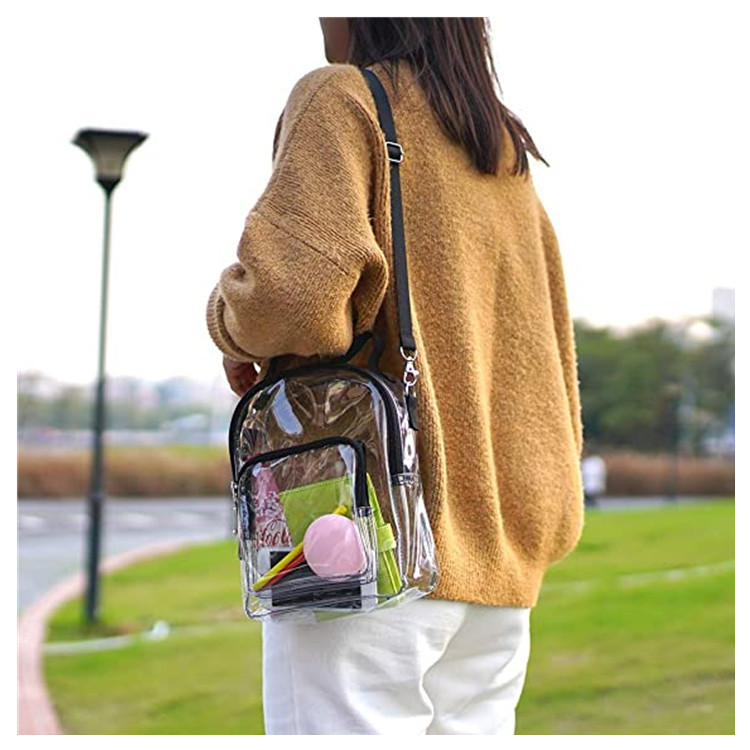 New cross-border best-selling PVC transparent crossbody bag storage bag, Amazon transparent cross-shaped handbag factory direct sales Application Scenario
