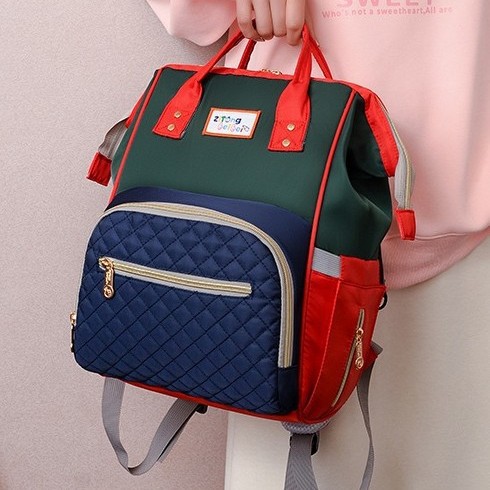 The new 2024 autumn and winter multi-functional large-capacity double-shoulder mummy bag for young mothers is convenient for going out and a mother and baby backpack Specification drawing