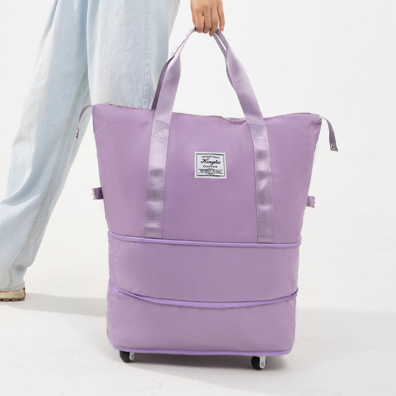 Universal wheel travel bag 2025 new model, lightweight luggage bag, storage bag, maternity bag, dry and wet separation fitness yoga bag details Picture