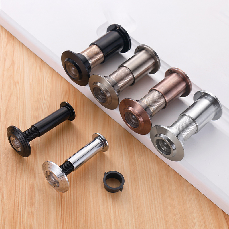 Fireproof door, high-definition peephole, bedroom adjustable, 14-tube, 26-tube wide-angle anti-picking, covered anti-theft door, thickened peephole full figure
