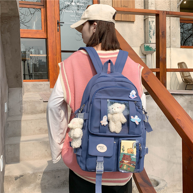 A cute Korean-style backpack for girls, a painful bag for Japanese Harajuku junior high school and college students, and a new children's schoolbag for 2025 full figure
