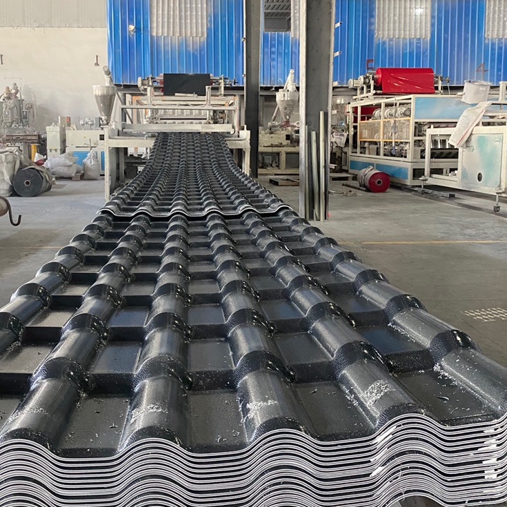 Factory direct sales of synthetic resin tile roof buildings, antique glazed tiles, plastic color steel tiles, and thickened roof tiles Application Scenario