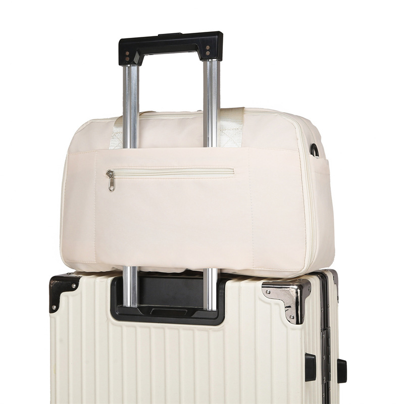 Large-capacity lightweight hand-held luggage bag, business travel bag, expandable sports and fitness bag, dry and wet separation crossbody bag Specification drawing