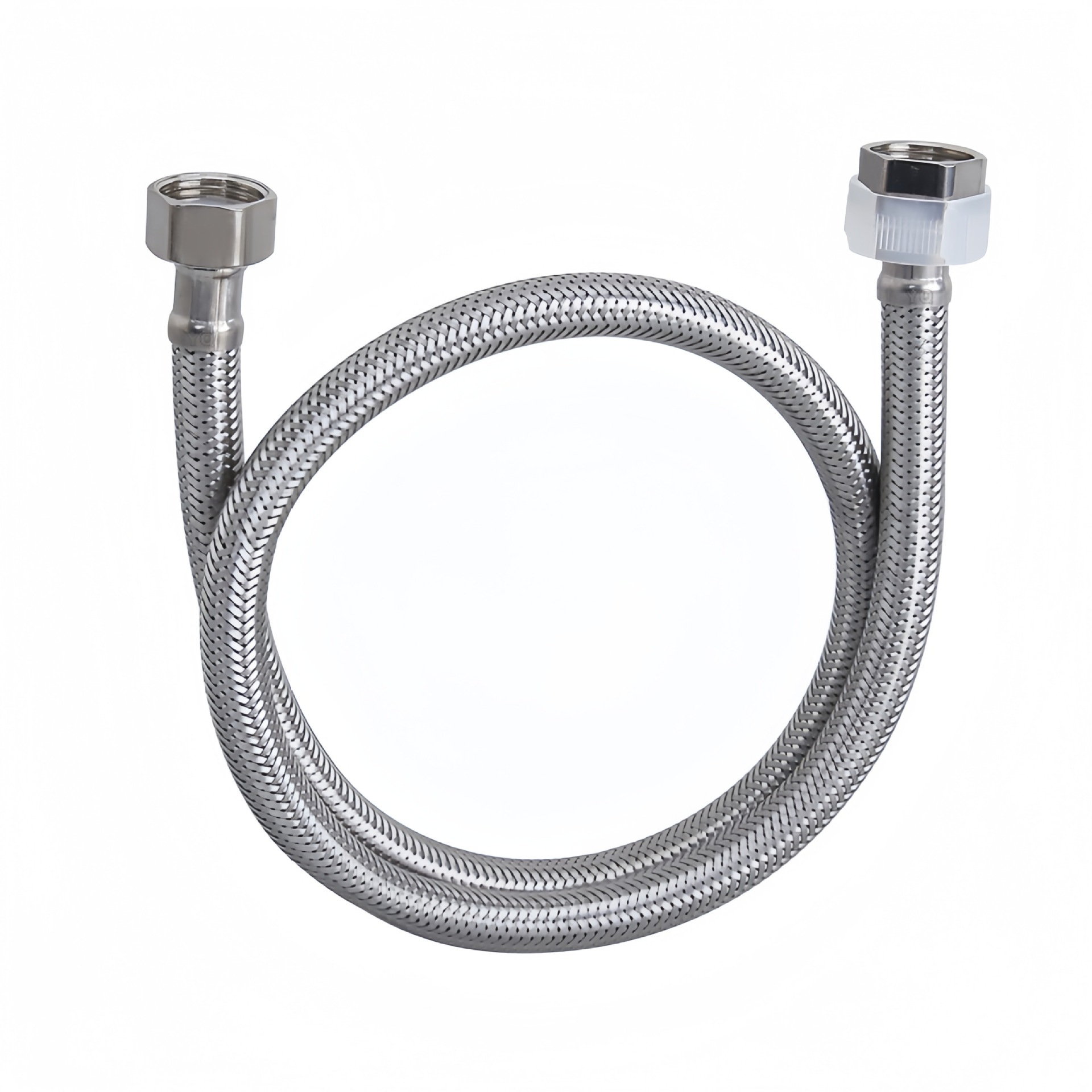 Stainless steel hose 304 braided high-pressure pipe, toilet water inlet pipe, 4-point explosion-proof water supply connection pipe for water heaters, flexible hose Item Picture
