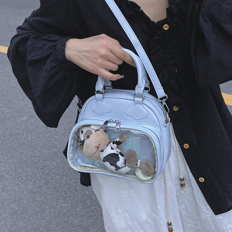 Trendy transparent hand-held underarm bag for women 2025 new style, fashionable large-capacity single-shoulder bag, versatile and simple crossbody bag details Picture