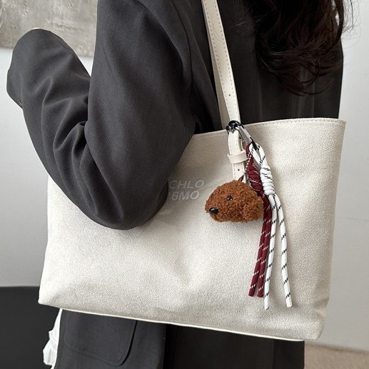 High-end autumn and winter texture casual tote bag, large-capacity single-shoulder bag, fashionable and versatile underarm bag, durable ladies' bag Specification drawing
