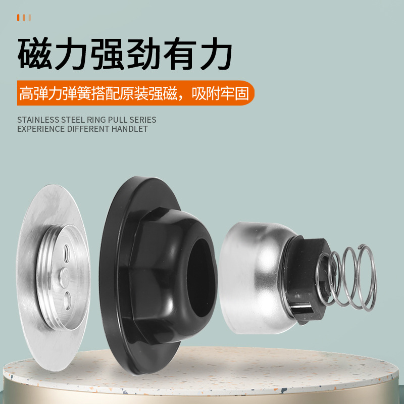 Non-perforated silicone door suction, anti-collision door suction device for bathroom door rear, household door stop, strong magnetic door resistance, silent door collision suction Application Scenario