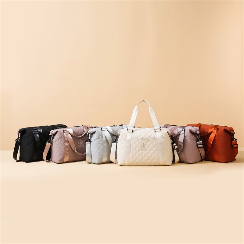Wholesale of Oxford cloth simple yoga bags, portable fitness bags, dry and wet separated swimming bags, and outdoor leisure travel bags details Picture