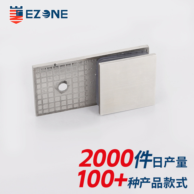 180-degree square single-sided partition code, shower room partition code connection piece, 304 stainless steel bathroom clamp Specification drawing