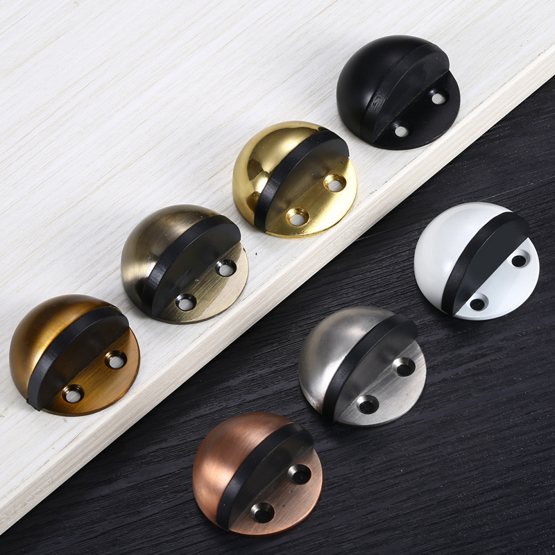 Stainless steel door top turtle top, no need for drilling, silent metal hemispherical door stopper, anti-collision thickened rubber door stop Application Scenario