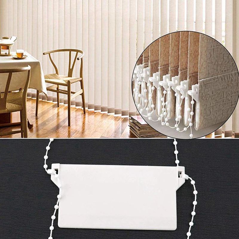 Cross-border supply of 89MM (3.5-inch) vertical heavy board 10-piece set, vertical blinds, Venetian blinds and curtain accessories Item Picture