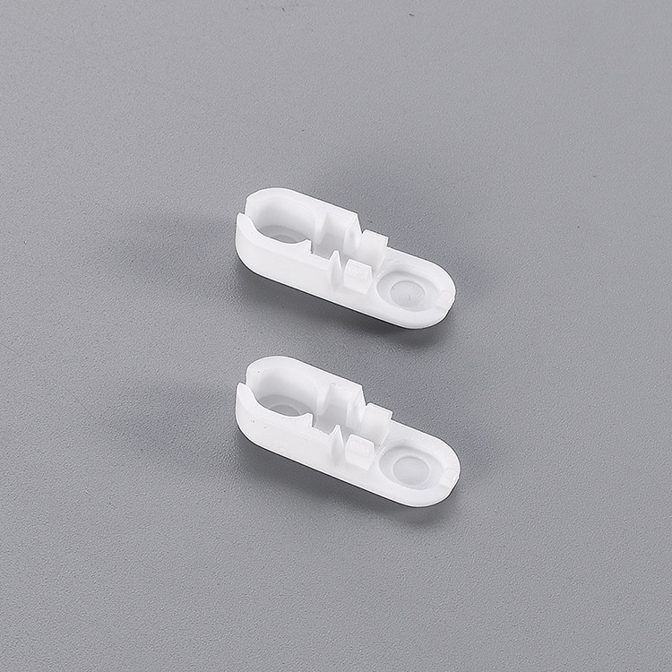 Cross-border retail white split bead buckle 4.5*6 POM pull bead connector vertical curtain accessory pull bead buckle full figure
