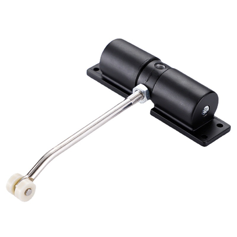 Aluminum alloy door closer, simple adjustable self-closing device, hidden door closer, double spring, modern large-sized door closer Item Picture