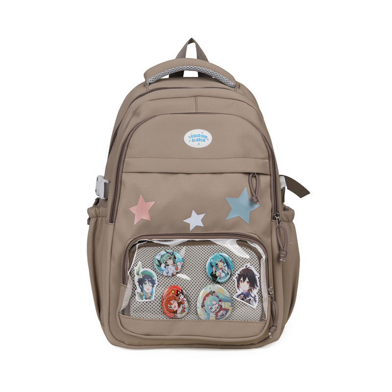 New cartoon schoolbag, Japanese-style primary school students' cute graffiti, large-capacity backpack, junior high school backpack Specification drawing