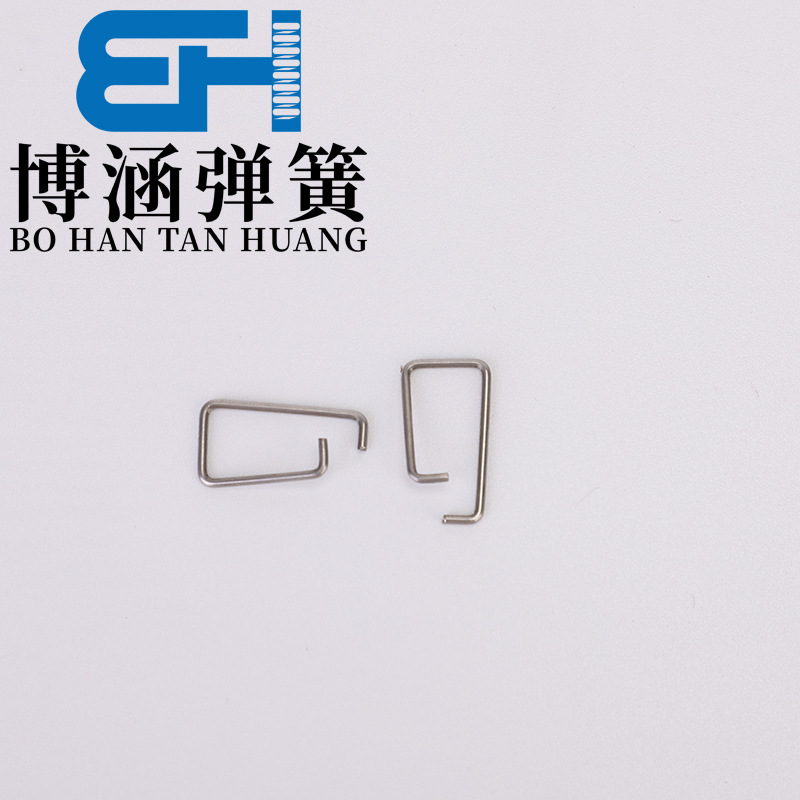 Wholesale of stainless steel square spring clips, elastic buckles, spring clips, special-shaped bolts, commercial bending machine hardware parts manufacturers Specification drawing