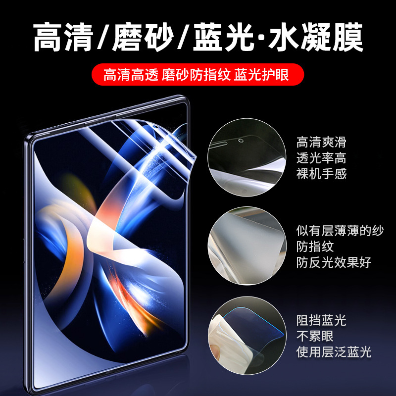 This is a high-definition tpu water condensation film W25 self-healing foldable screen film suitable for Samsung GalaxyZ Fold7/6 positioning stickers Specification drawing