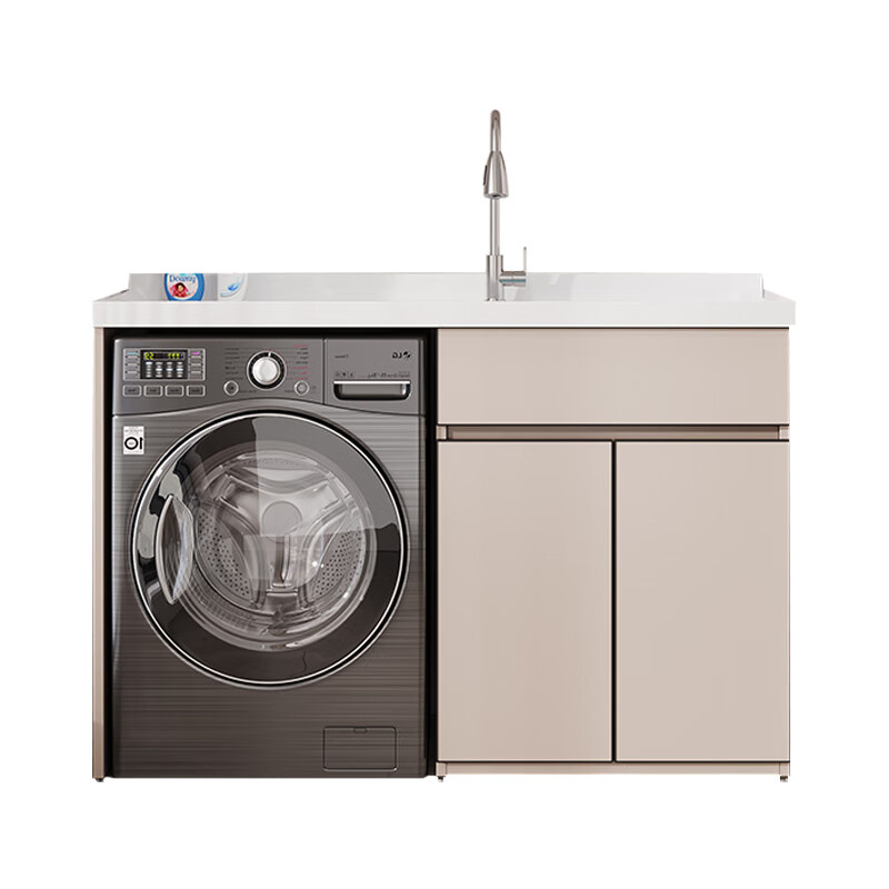 2024 New style space aluminum balcony washing and wardrobe integrated with beveled combination and washboard washing pool companion, foreign trade factory Item Picture