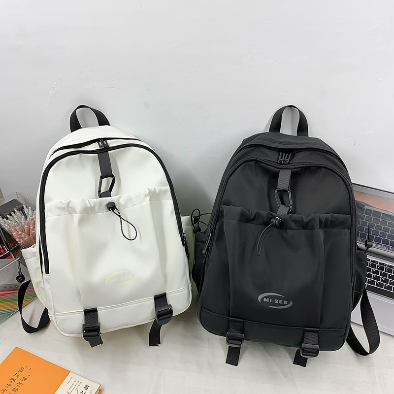 Cross-border fashion large-capacity schoolbag, Korean version for high school and college students, casual junior high school, forest-style backpack, backpack and travel bag Specification drawing