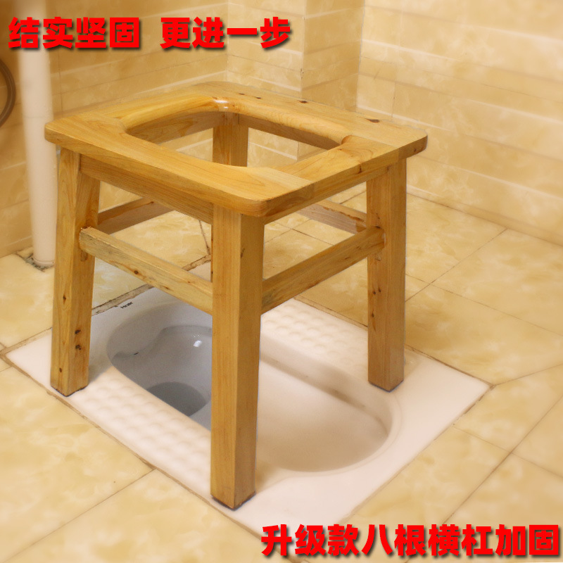 Toilet seat, household mobile toilet for the elderly and pregnant women, squat toilet, transformed into a sturdy and portable seat, toilet stool, toilet chair Specification drawing