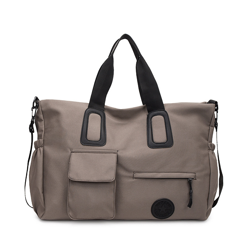 Spring 2025 new handbag: Large-capacity sports and fitness bag, hand-held lightweight waterproof fabric, single-shoulder crossbody bag Item Picture